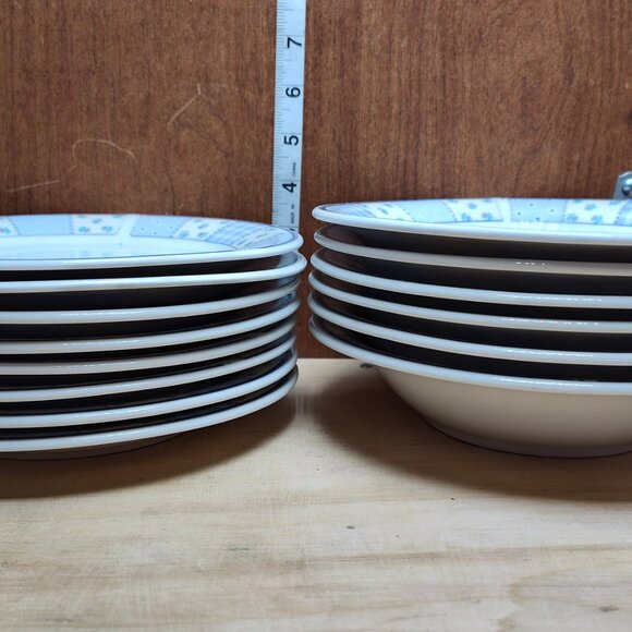 Used 18pc Gibson Designs HOME VALLEY Lilac Flowers Salad Plates, Bowls & Cups - Picture 3 of 16